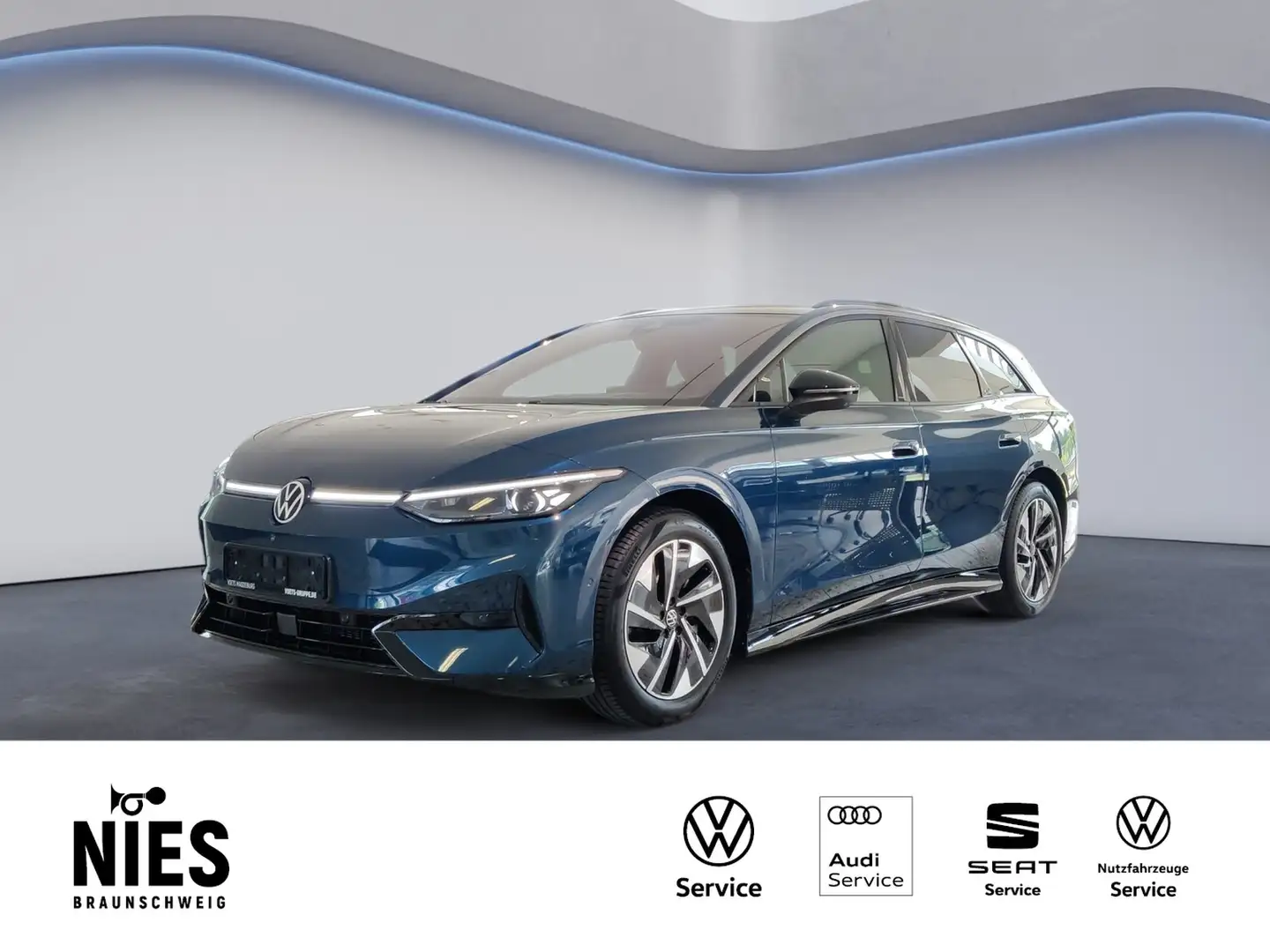 Volkswagen ID.7 Tourer Pro MATRIX+NAVI+AHK+HUD+CAR2X+DAB+ Blau - 1