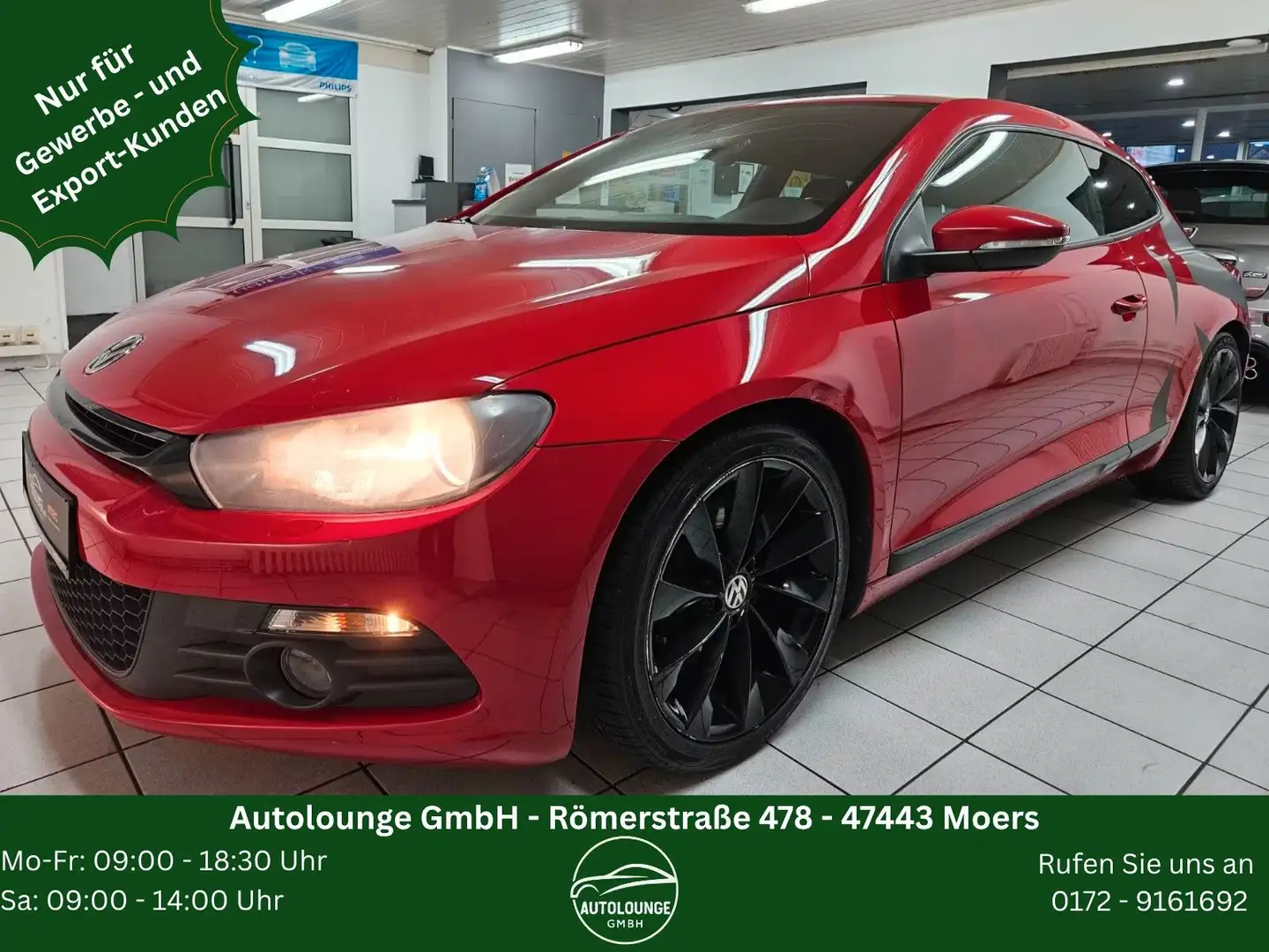 Volkswagen Scirocco 2.0 TSI SportPa*Navi*Sitheiz.*R-Cam*DAB Rood - 1