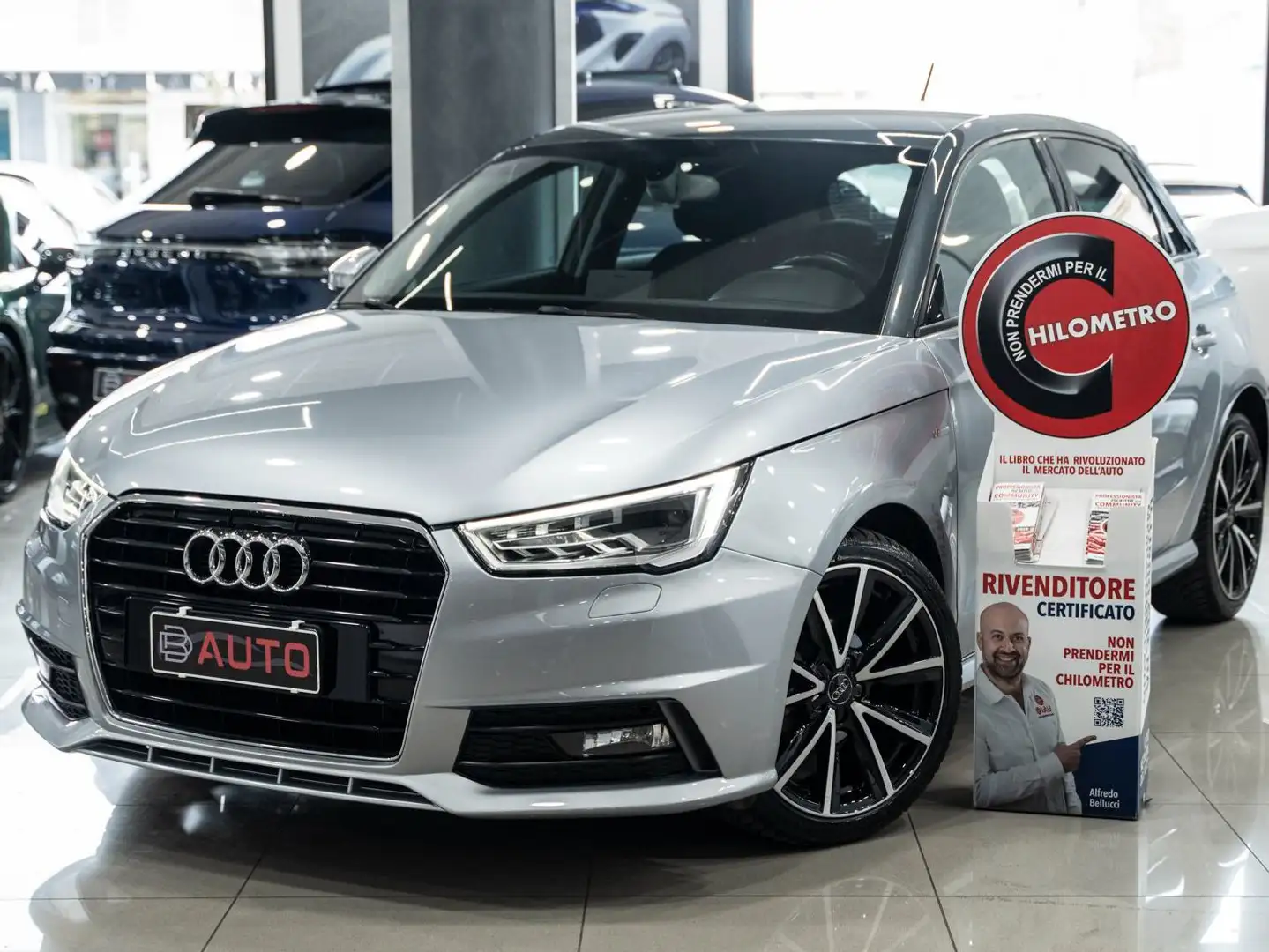 Audi A1 SPB 1.4 TDI 90 CV S LINE S TRONIC XENO NAVI FULL O Argento - 1