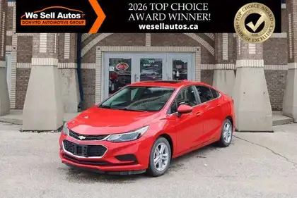 Red 2017 Chevrolet Cruze Sedan Front-Wheel Drive Automatic