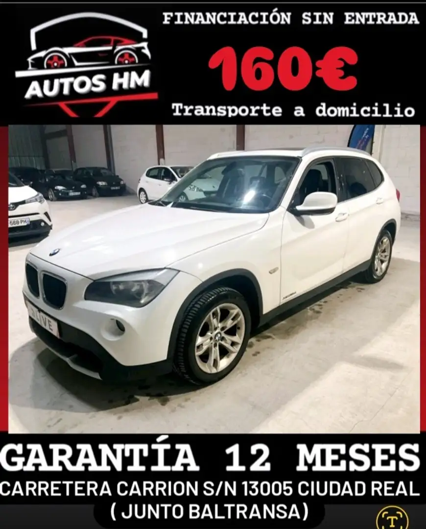 BMW X1 sDrive 18d Blanc - 1