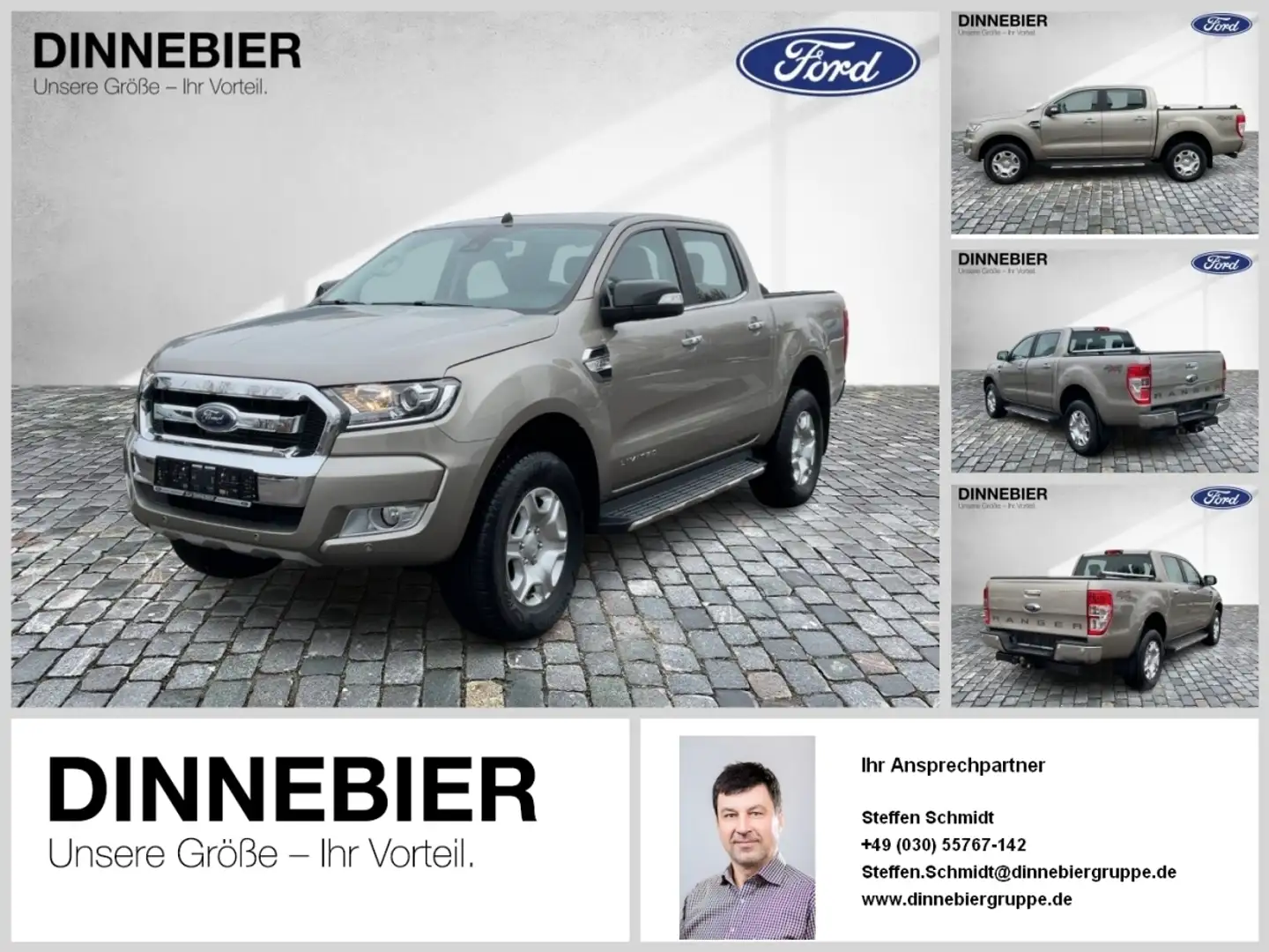 Ford Ranger DoKa 2.2 l TDCi Limited 118 kW Beige - 1