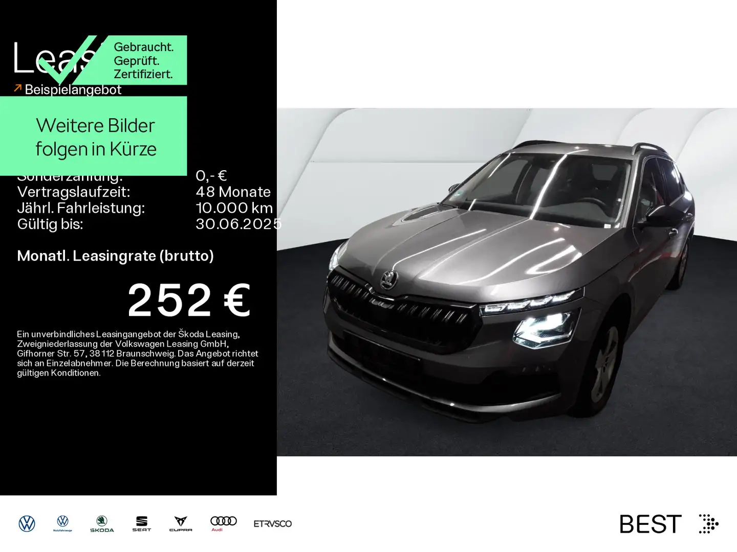Skoda Kamiq 1.5 TSI SELECTION*MATRIX*KAMERA*KLIMA*SHZ* Grau - 1