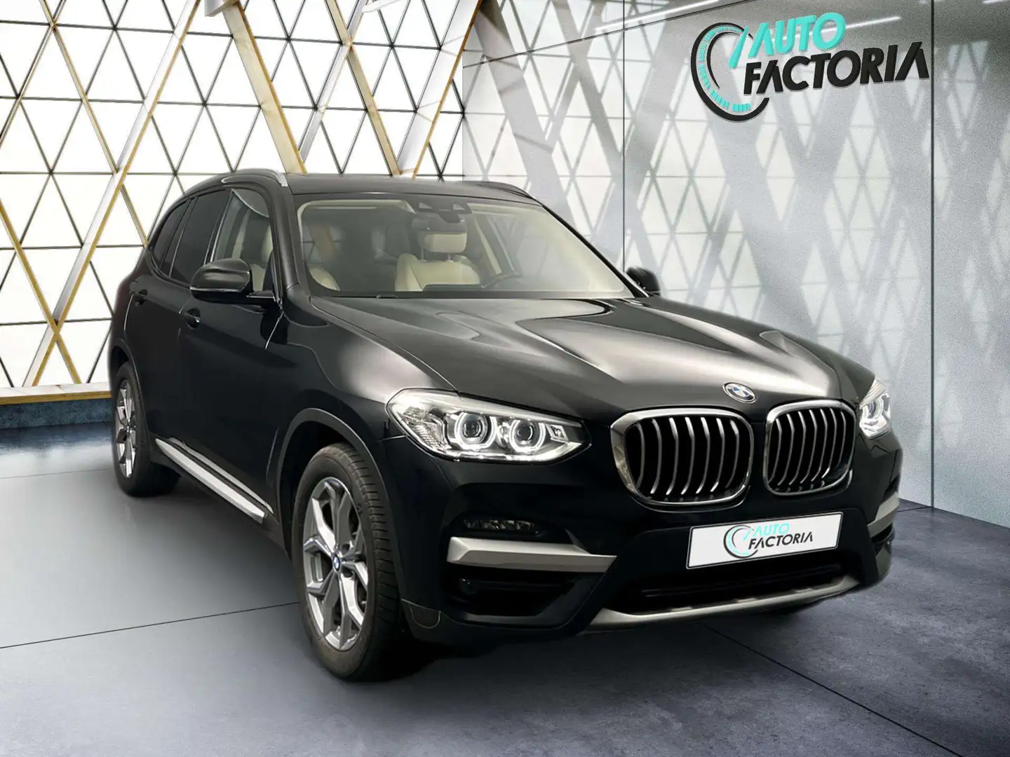 BMW X3 -46% 20D 190cv BVA 4x4 XLine +T.PANO+GPS+CUIR+Opts Zwart - 2