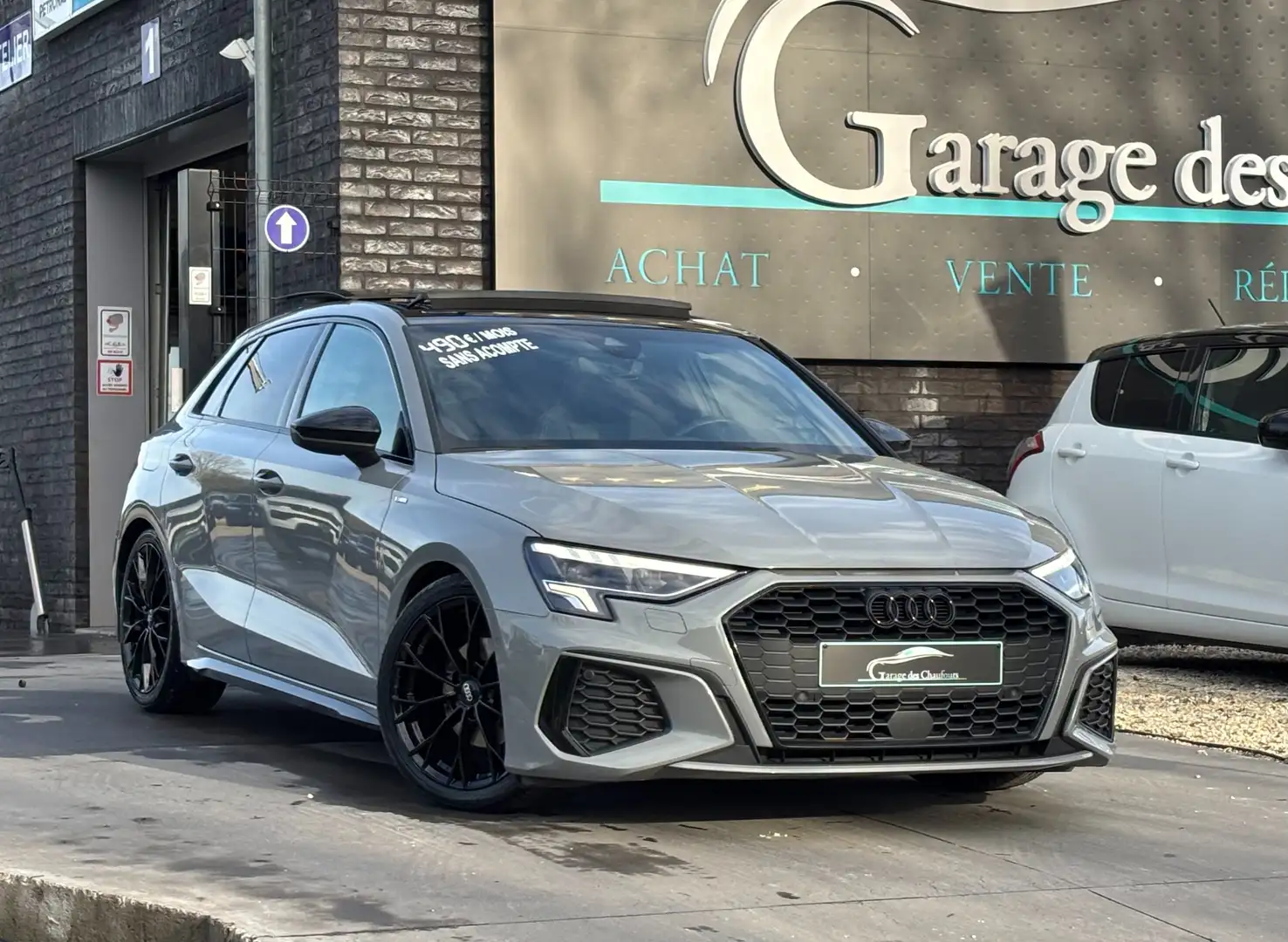 Audi A3 Sportback TDi - ! Full S line ! - Gris Nardo - E6d Grau - 2