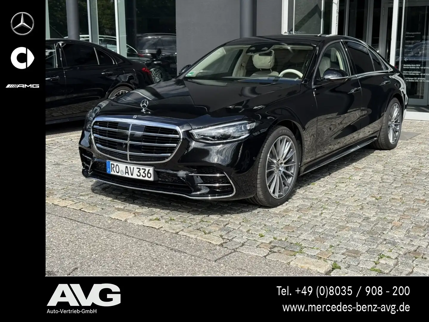 Mercedes-Benz S 450 S 450 d 4M AMG Pano HuD Premium Burmester® 360° Noir - 1