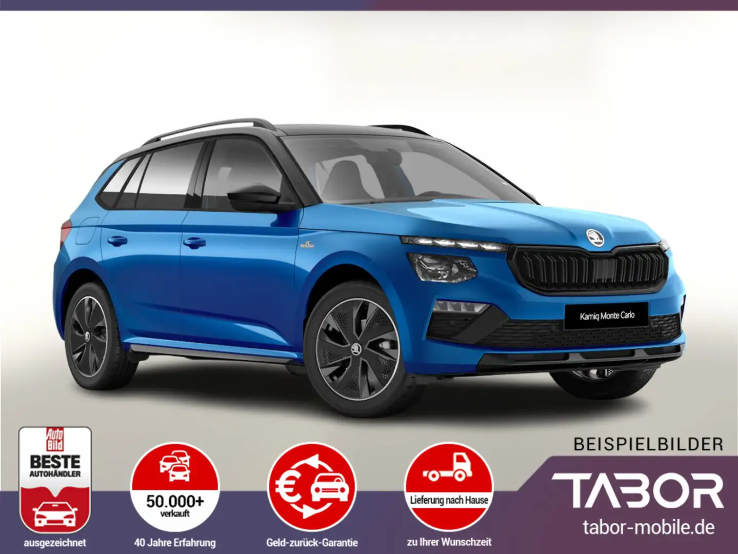 Skoda Kamiq TSI 150 DSG Monte Pano Matrix Kam SHZ SunS Blau - 1