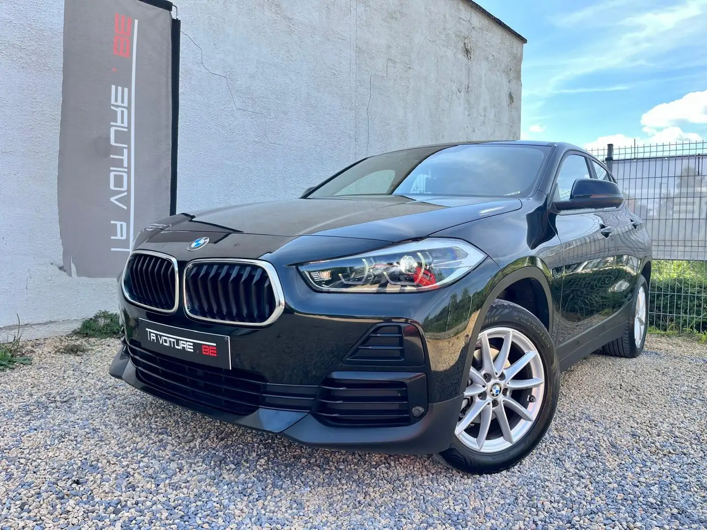 BMW X2 1.5 dA sDrive16 BOITE-AUTO/FULL-LED/CUIR/NAVI/CLIM Zwart - 2