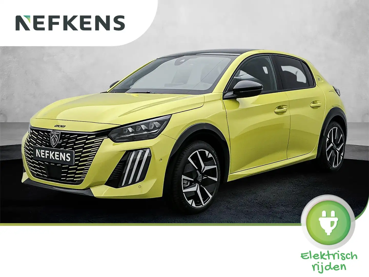 Peugeot e-208 EV GT 51 kWh 156 pk | Navigatie | Panoramadak | Ac Жовтий - 1