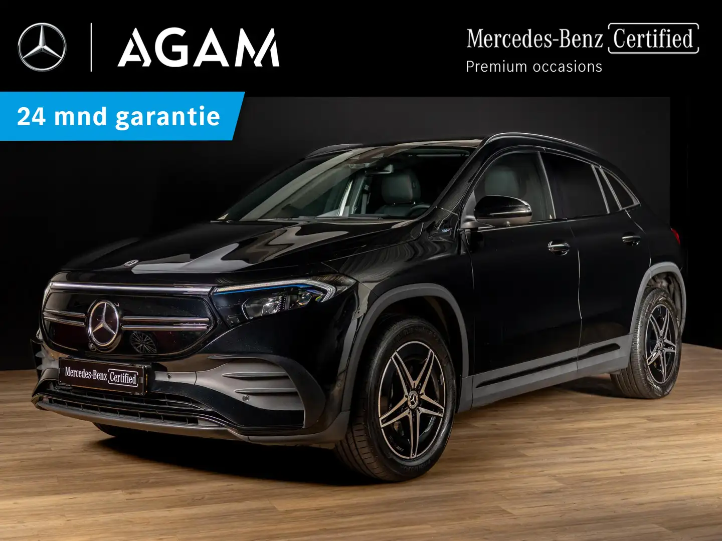 Mercedes-Benz EQA 300 4MATIC Business Solution AMG 67 kWh Panorama dak | Noir - 1