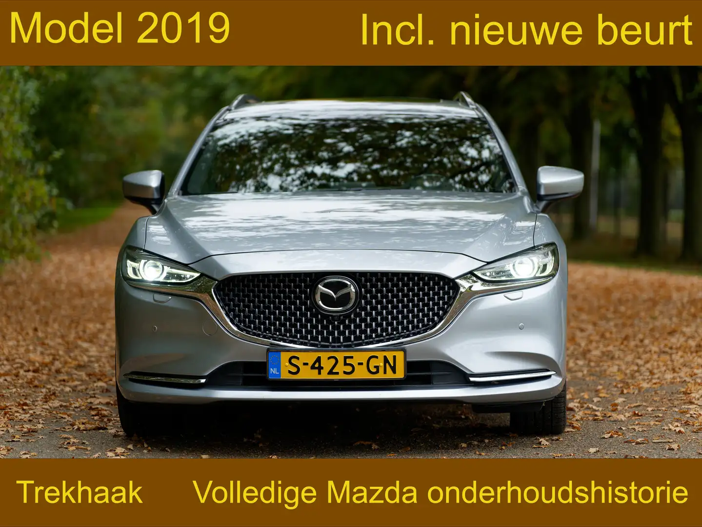 Mazda 6 Sportbreak 2.5 Signature Skyactiv-g 194PK - 2019 Zilver - 1