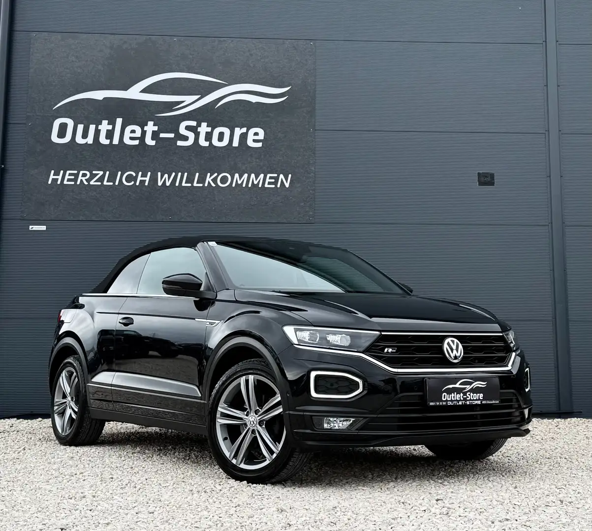 Volkswagen T-Roc 1,5 TSI ACT Cabrio DSG*R-Line*Virtual*Neuwertig* Schwarz - 2