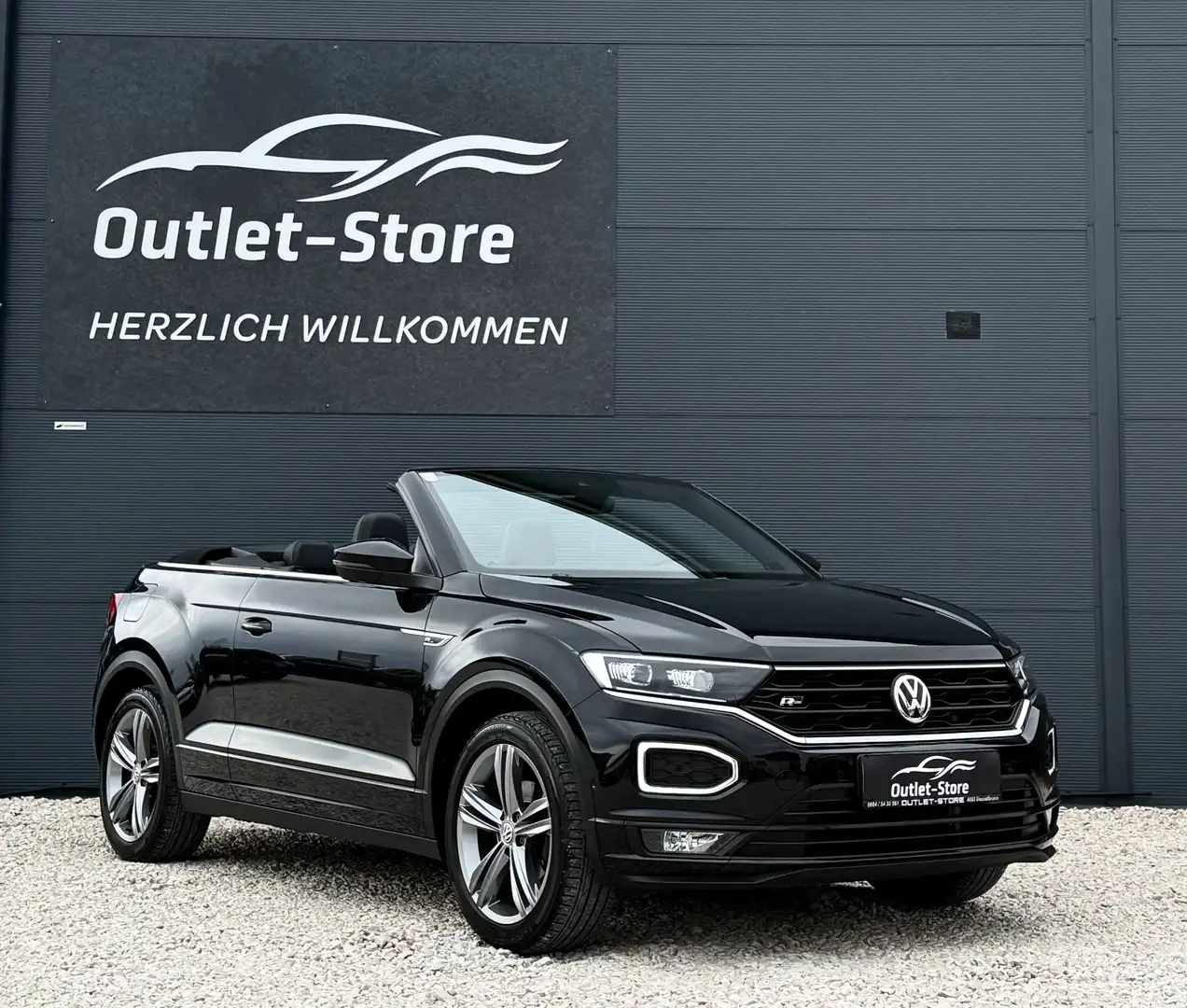 Volkswagen T-Roc 1,5 TSI ACT Cabrio DSG*R-Line*Virtual*Neuwertig* Schwarz - 1