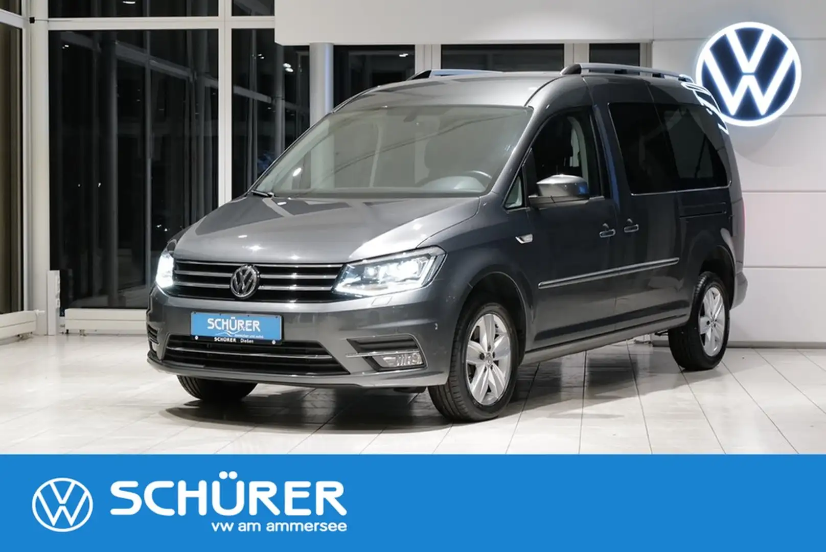 Volkswagen Caddy Maxi 2.0TDI DSG Highline 4Motion RKAM Navi Xenon Gris - 1