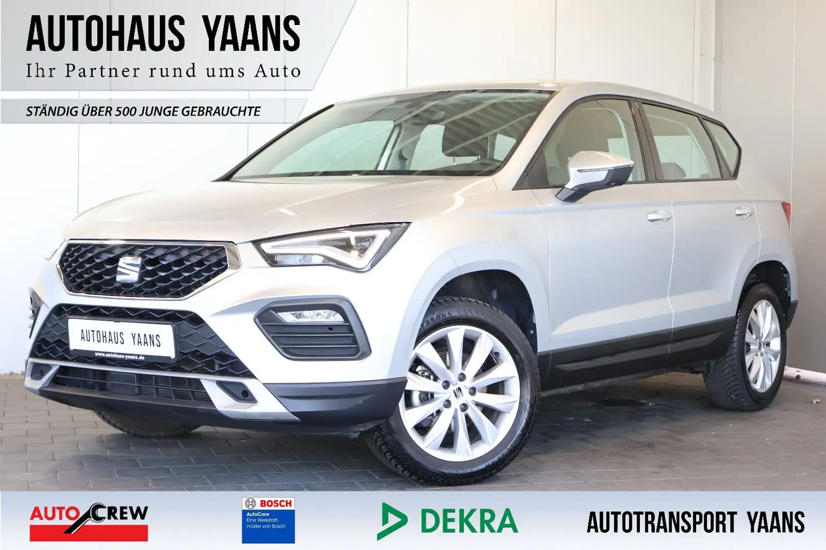 SEAT Ateca 1.5 TSI Style AID+CARPLAY+LED+17"+AHK Silber - 1