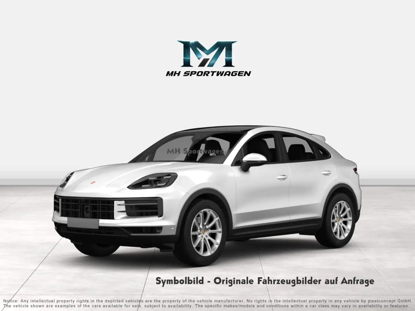 Porsche Cayenne E-Hybrid Coupé|Luftfederung|Sport Chrono Paket Weiß - 2