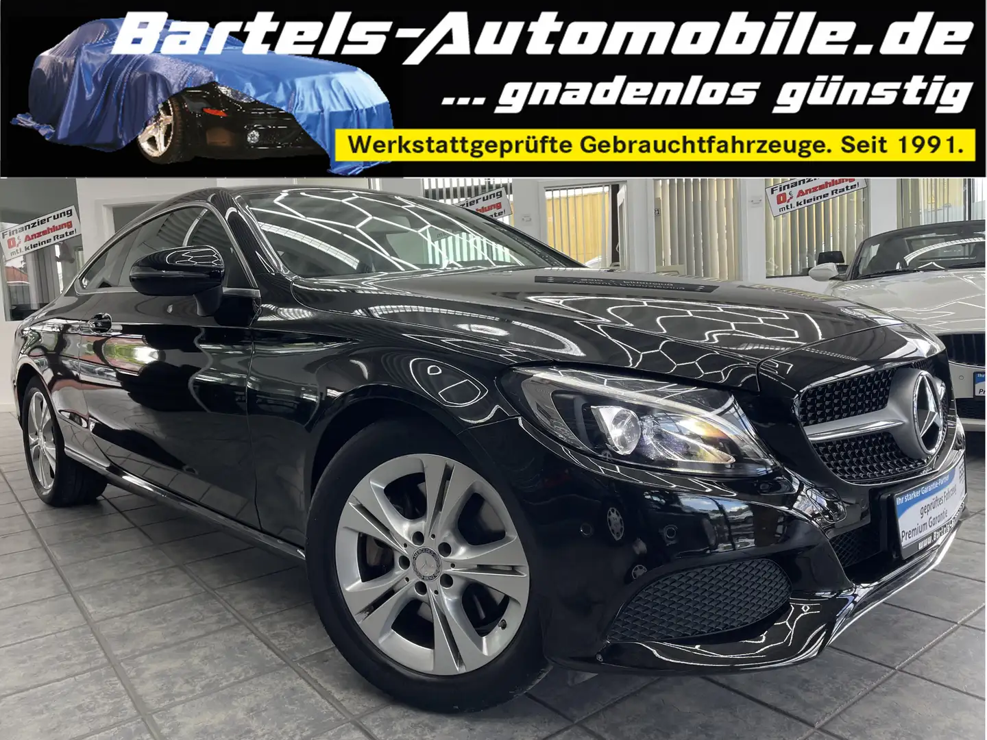Mercedes-Benz C 200 CGI Coupe, 2.Hand, LED, Leder, Navi, 7G Schwarz - 1