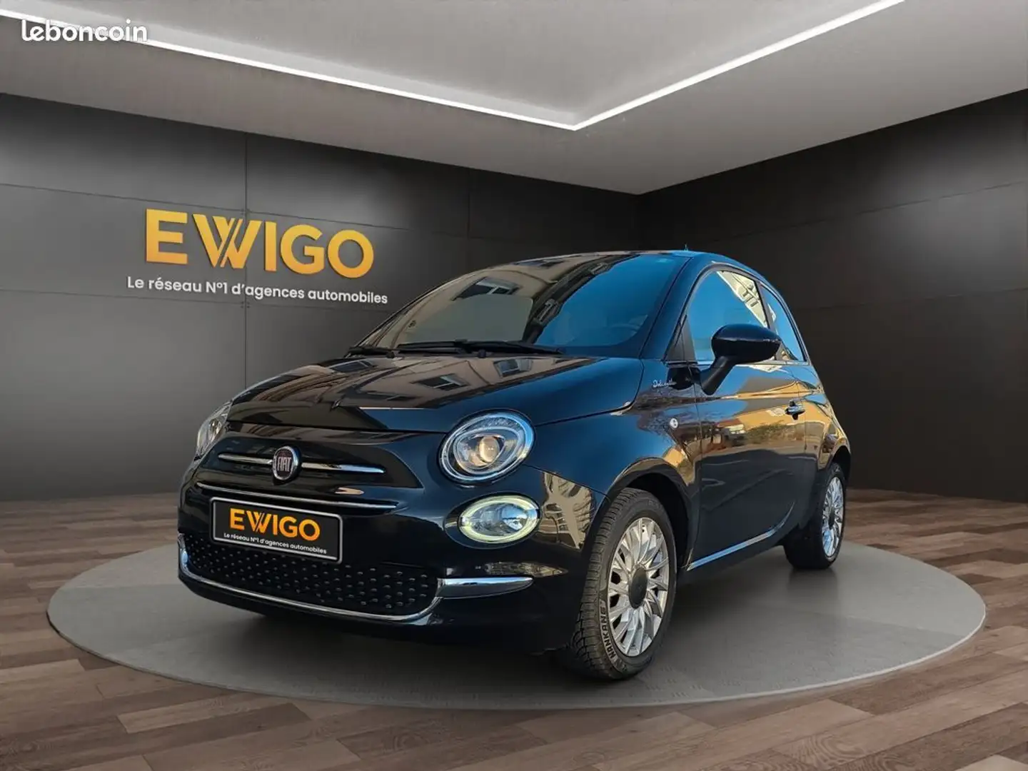 Fiat 500 1.0 70 bsg mhev hybrid dolcevita start-stop garantie 6 mois Noir - 1