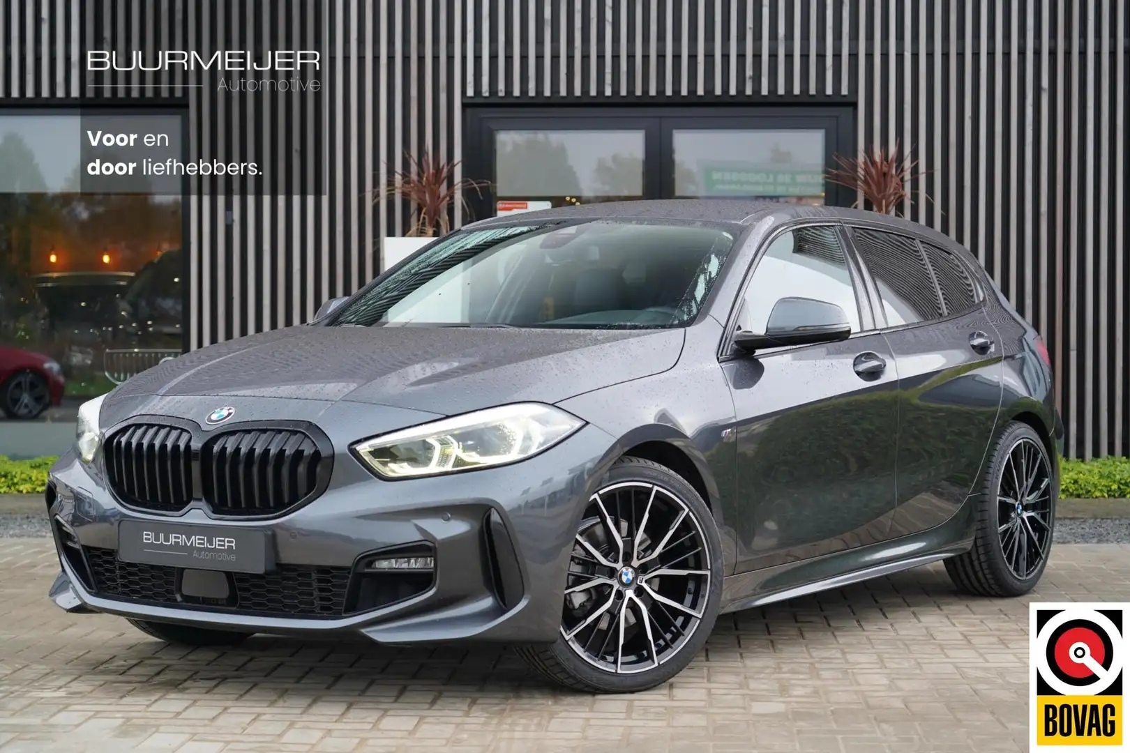 BMW 116 1-serie 116i High Executive M | Dealer onderhouden Grijs - 1