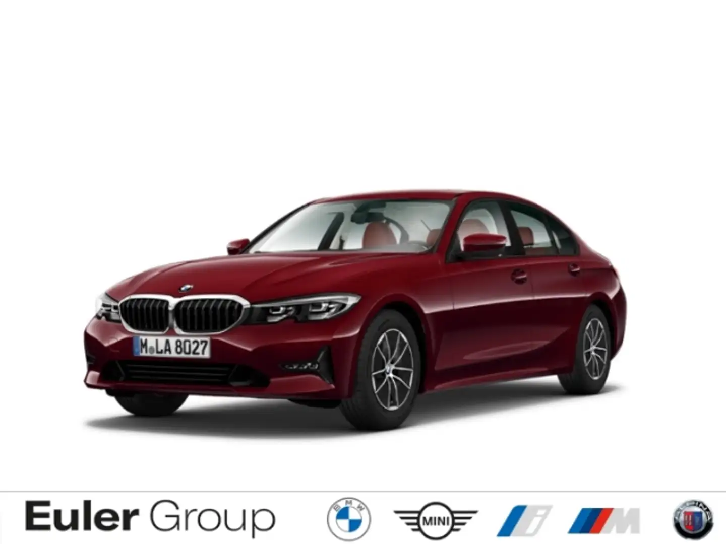 BMW 318 d Limousine Navi Leder DigitCockpit LED Klimaautom Rot - 1