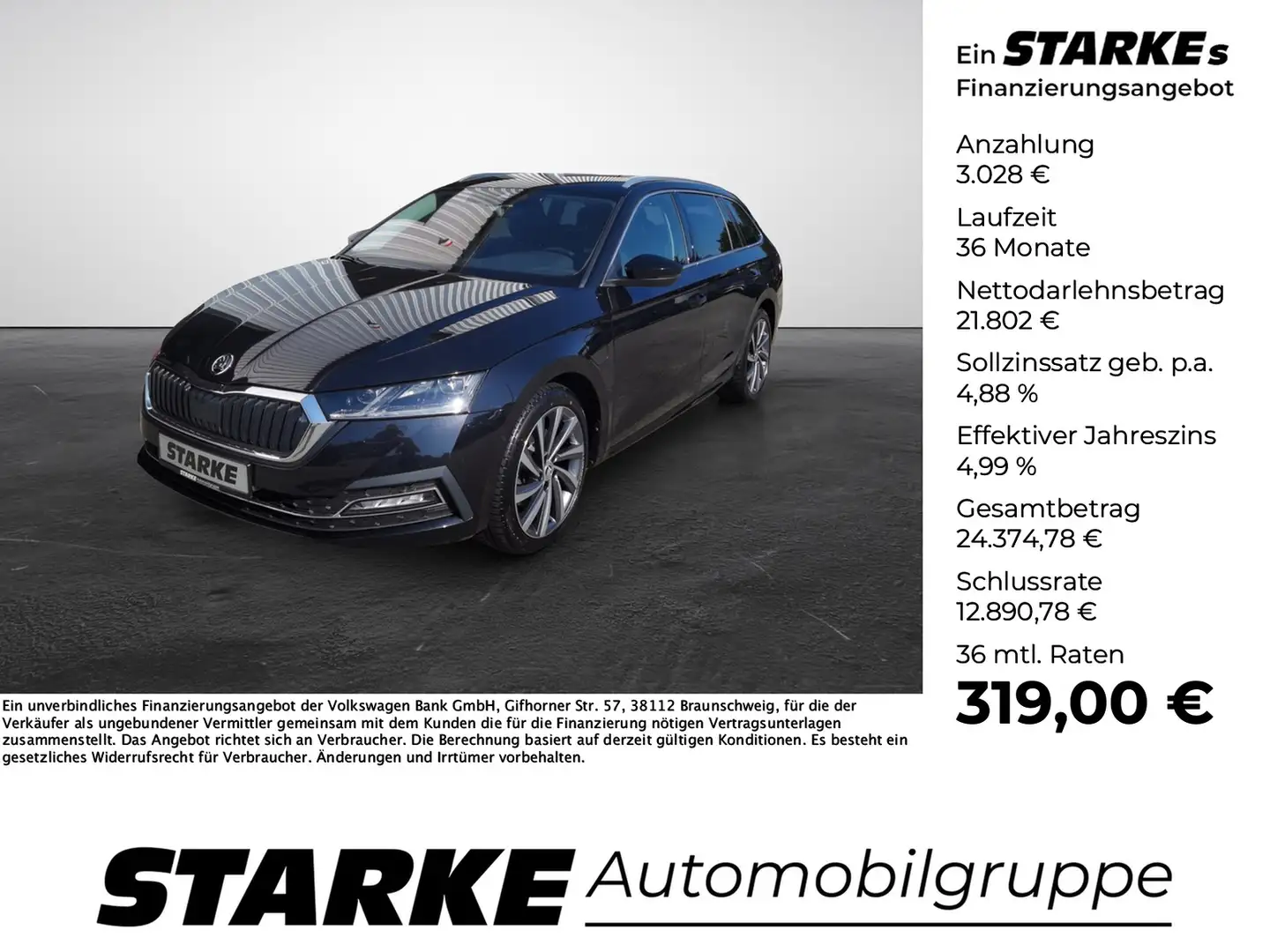 Skoda Octavia Combi 1.4 Style iV Style iV Schwarz - 1