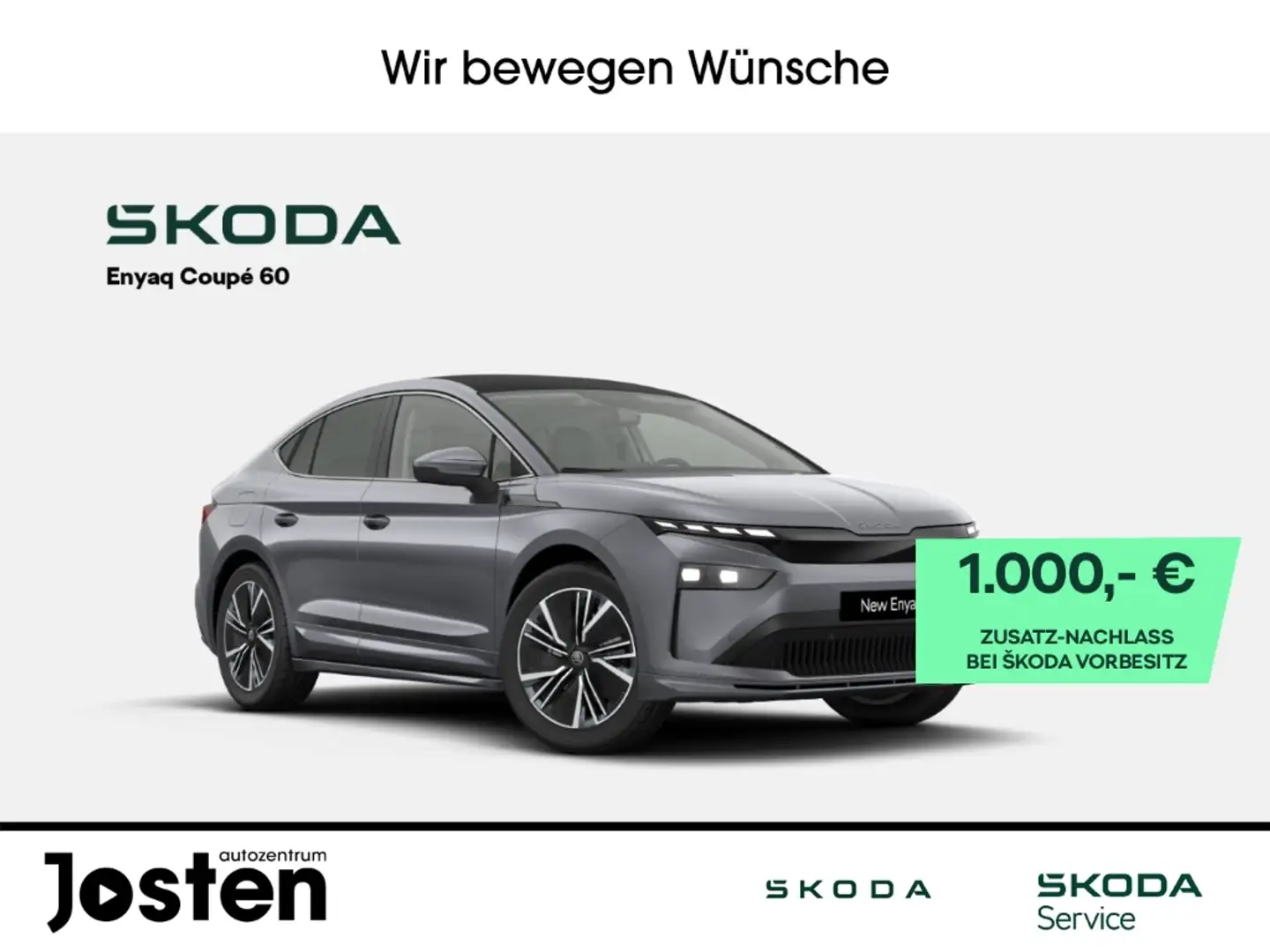 Skoda Enyaq 60 Coupe Loft AHK Plus Transport 20''-LM Gri - 1