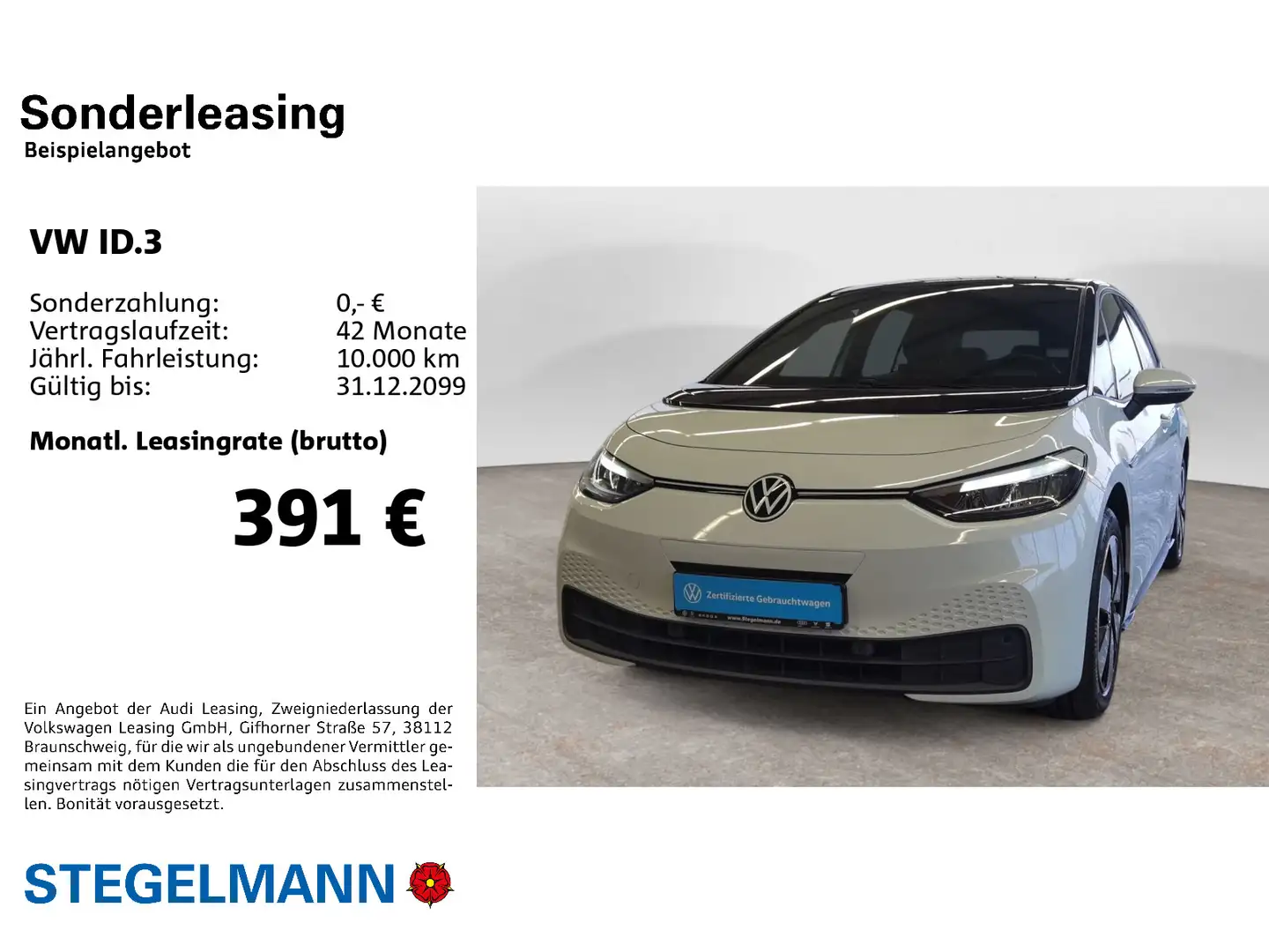 Volkswagen ID.3 Pure 110kW/45kWh *LED*Navi*Sitzheizung* Weiß - 2