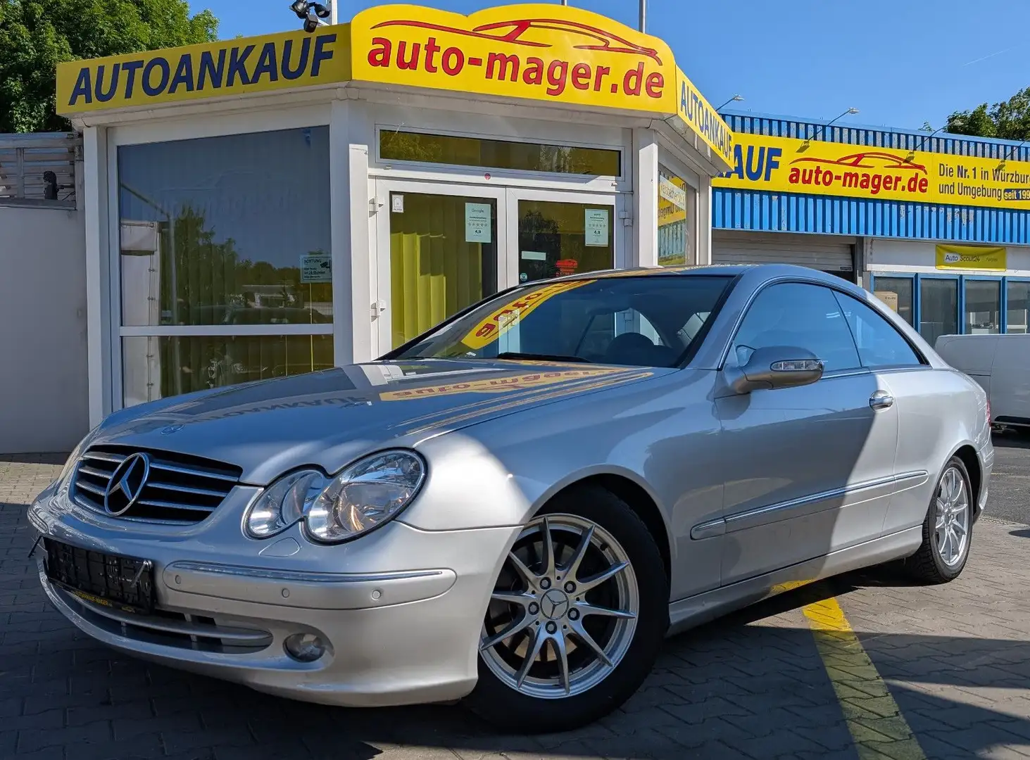Mercedes-Benz CLK 320 Coupe*SD*Temp*Shz*Pdc*Navi*Leder*TÜV NEU* Silber - 1