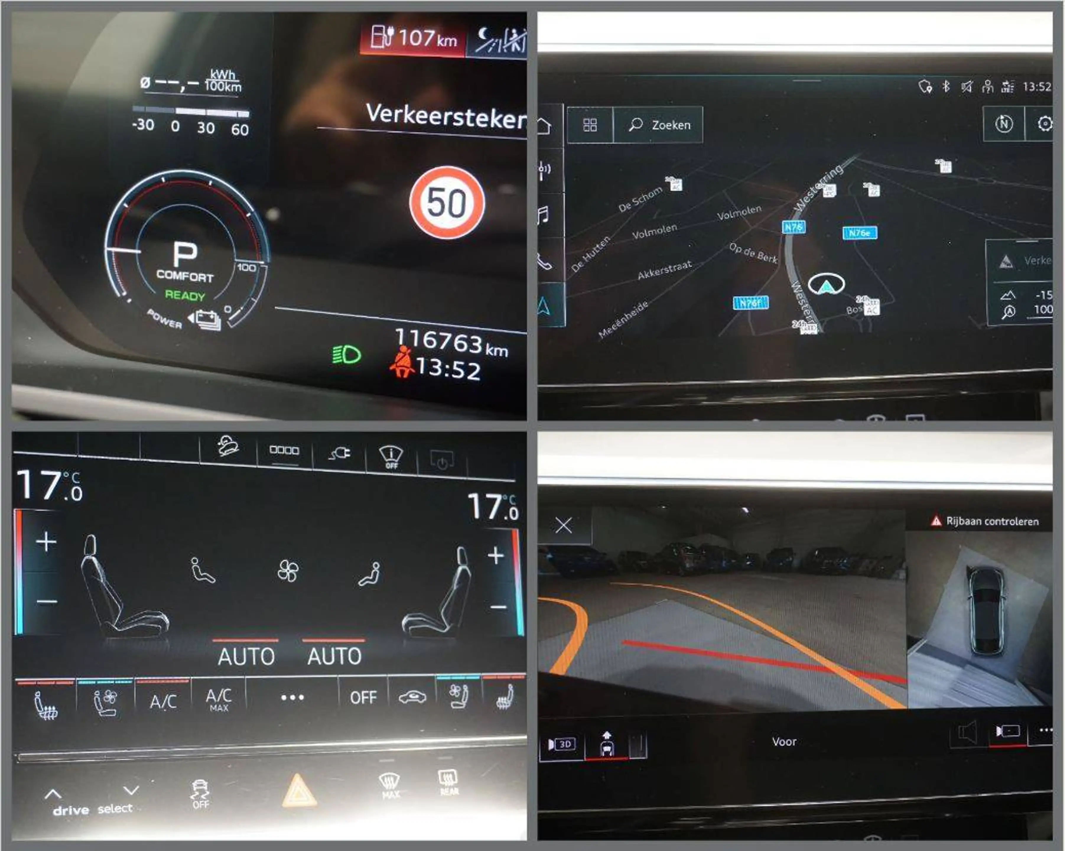 Audi e-tron E-Tron 95 kWh 55 Sportback Quattro S line-Nav-Leder-360c-Keyless-Head Up-Garantie — photo 11