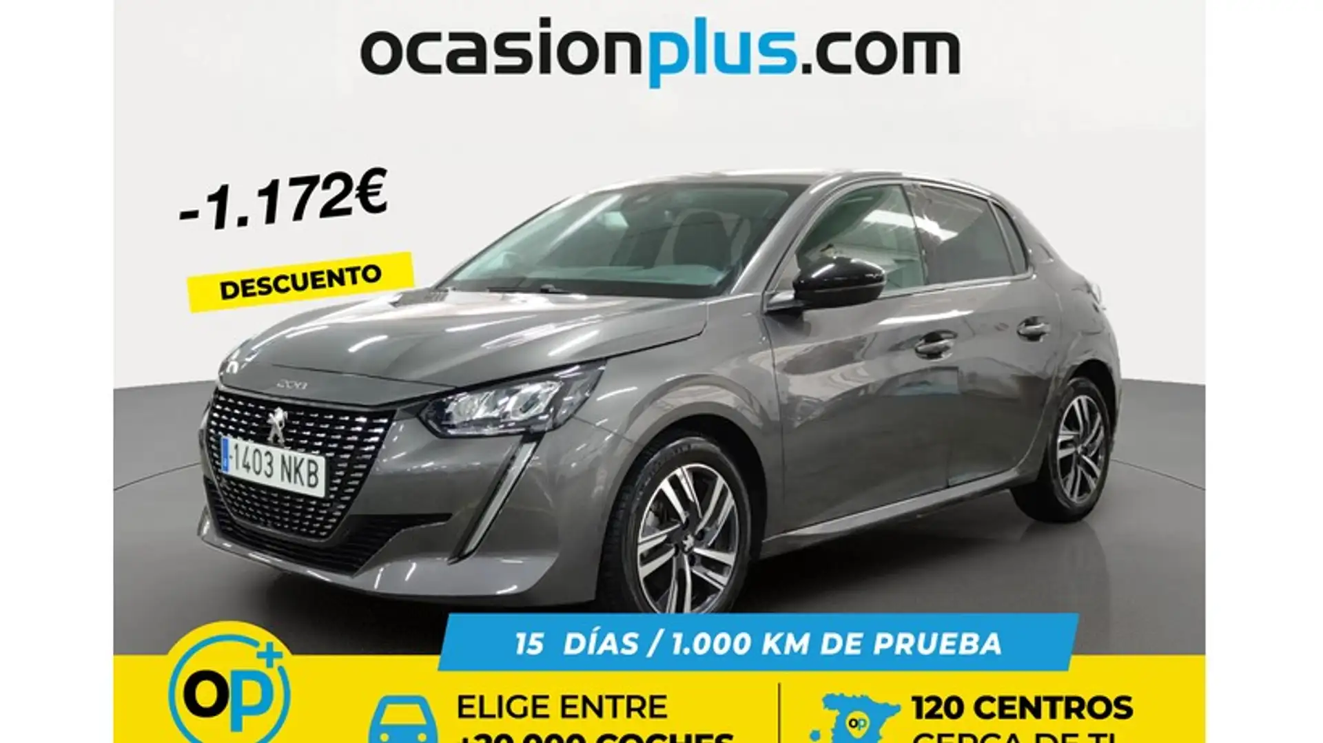 Peugeot 208 1.2 Puretech S&S Allure 100 Grau - 1