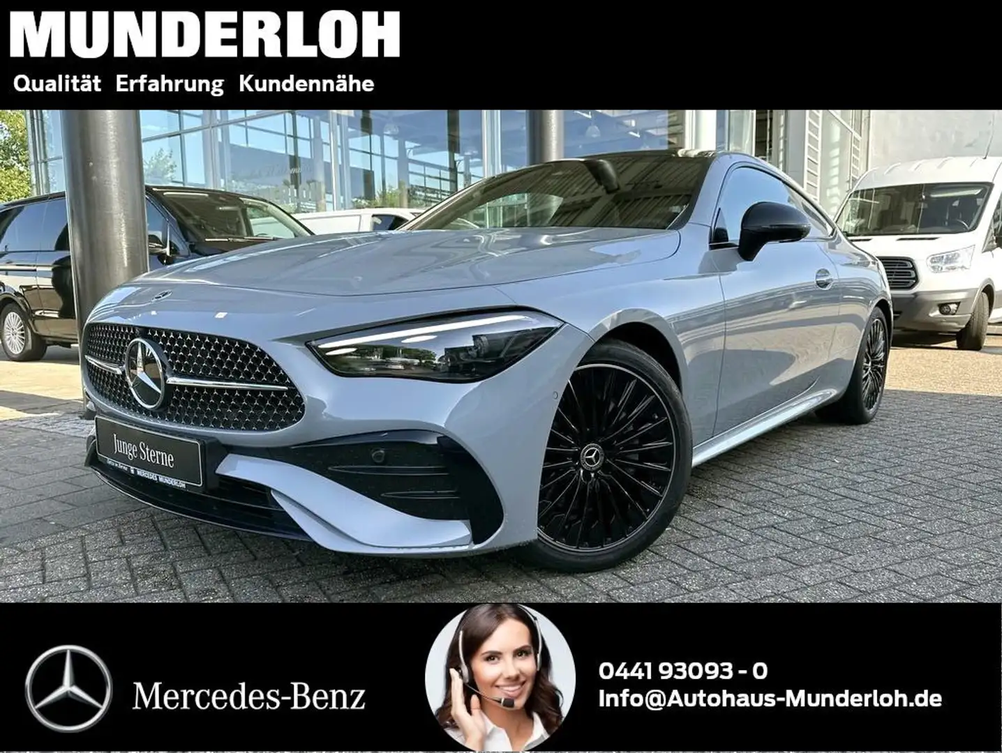 Mercedes-Benz CLE 300 4MATIC Coupé AMG Line+PANORAMA+BURMESTER Grau - 2