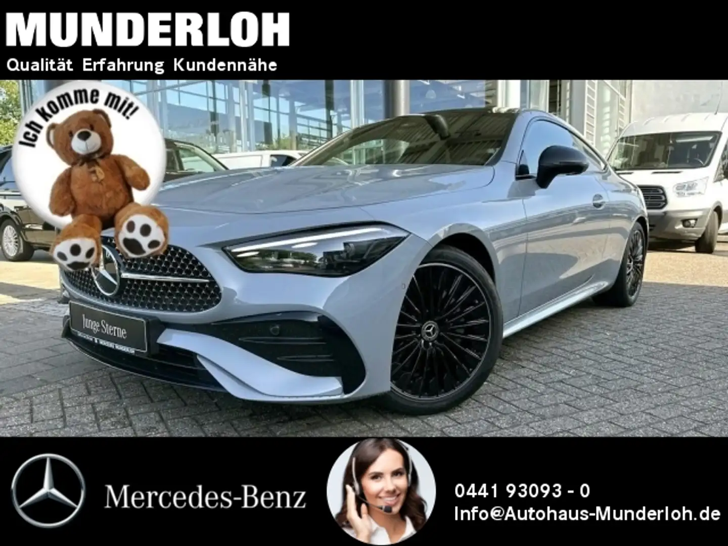 Mercedes-Benz CLE 300 4MATIC Coupé AMG Line+PANORAMA+BURMESTER Gris - 1