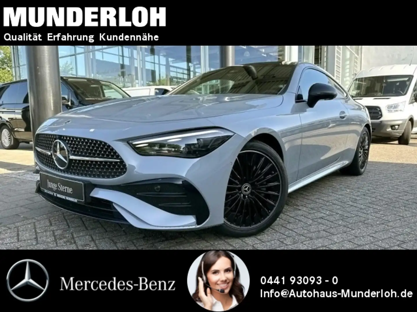 Mercedes-Benz CLE 300 4MATIC Coupé AMG Line+PANORAMA+BURMESTER Gris - 1