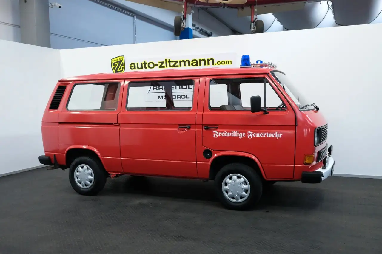 Volkswagen T3 8-Sitzer verglast ex-FEUERWEHR OLDTIMER, foto 1