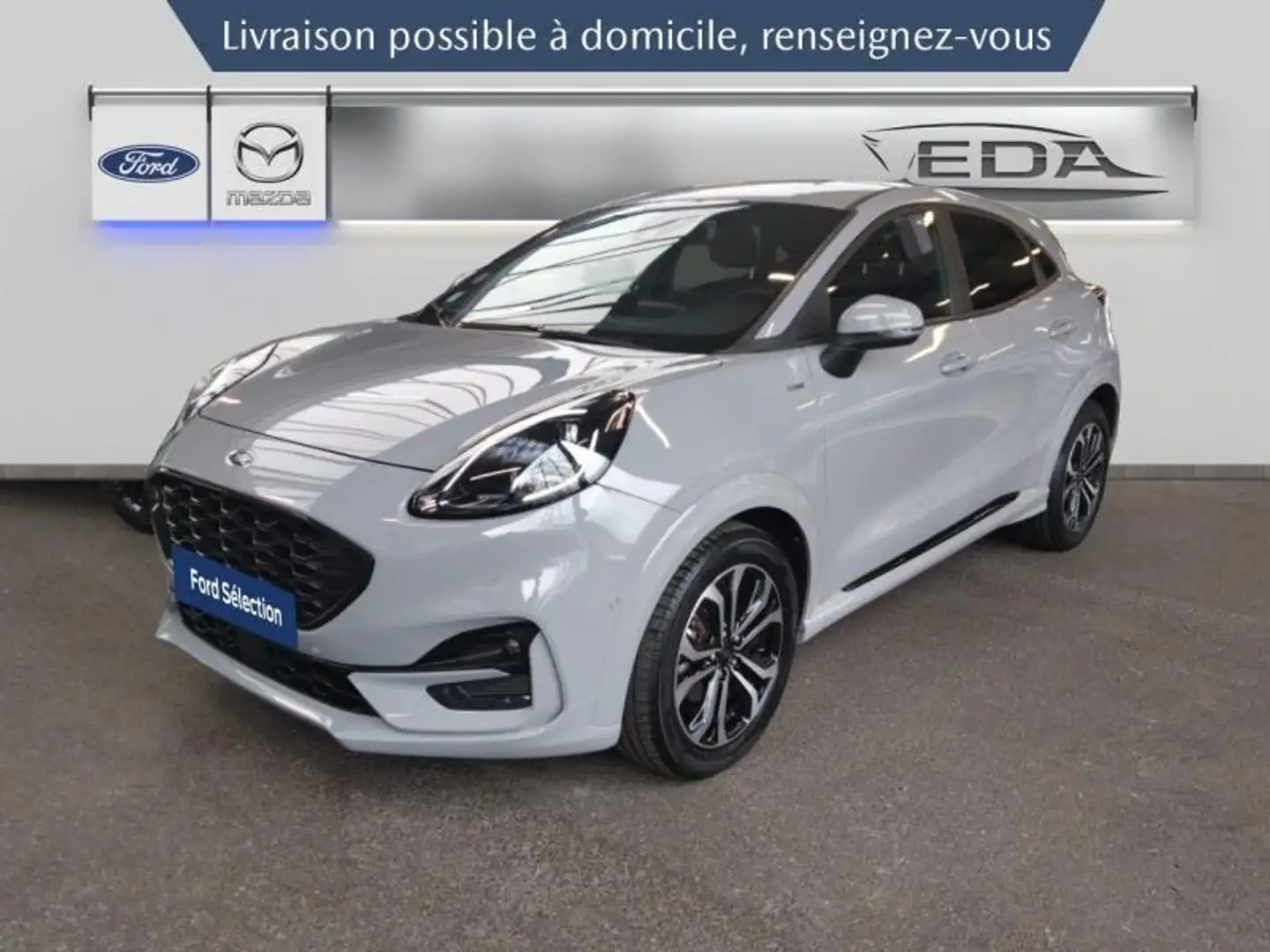 Ford Puma 1.0 EcoBoost 125ch mHEV ST-Line 6cv Gris - 1