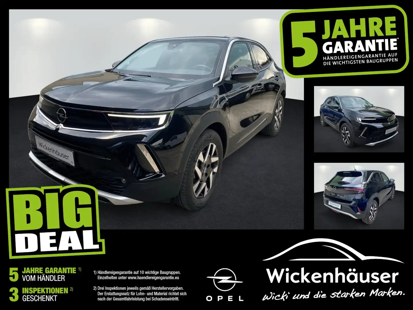 Opel Mokka-E Elegance Klim BT Temp PDC Kam Shzg Schwarz - 1