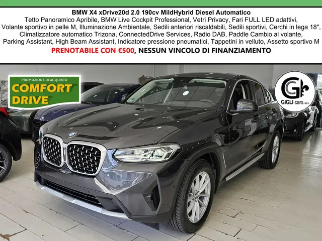 BMW X4 Xdrive 20d mhev Tetto cam Nav PDC Full LED