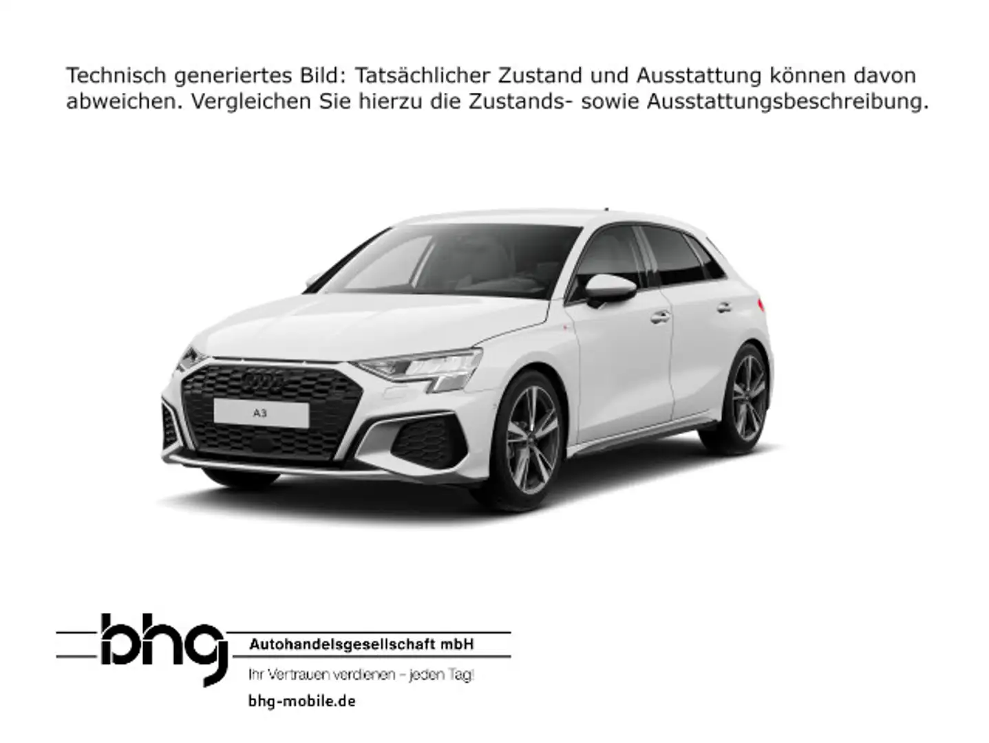 Audi A3 S line 35TDI S tronic Weiß - 1