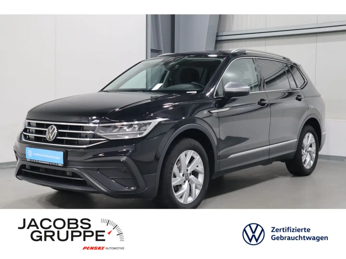 Volkswagen Tiguan Allspace 2.0 TDI NAVI*AHK*CAM*AID*7S.*ACC Life Schwarz - 1