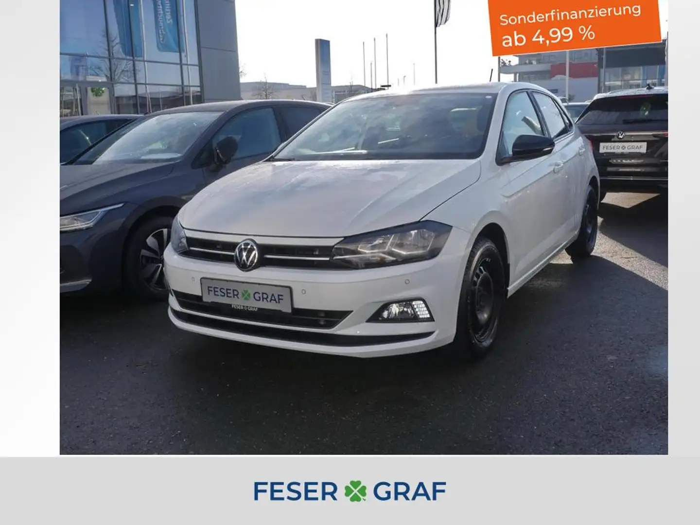 Volkswagen Polo United 1.0TSI Keyless RFK Navi SHZ PDC 16" Weiß - 1