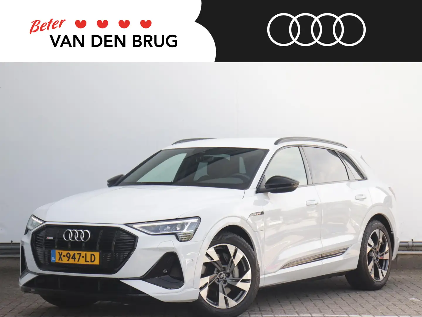 Audi e-tron S-Line 50 QUATTRO 313 PK 71 kWh | Luchtvering | Tr Wit - 1