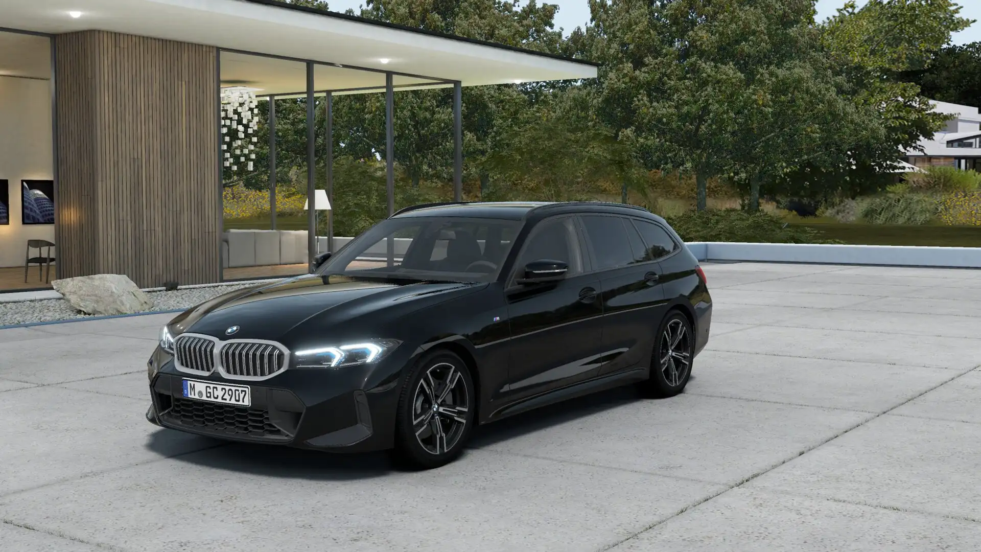 BMW 318 318d 48V Touring Msport Nero - 1