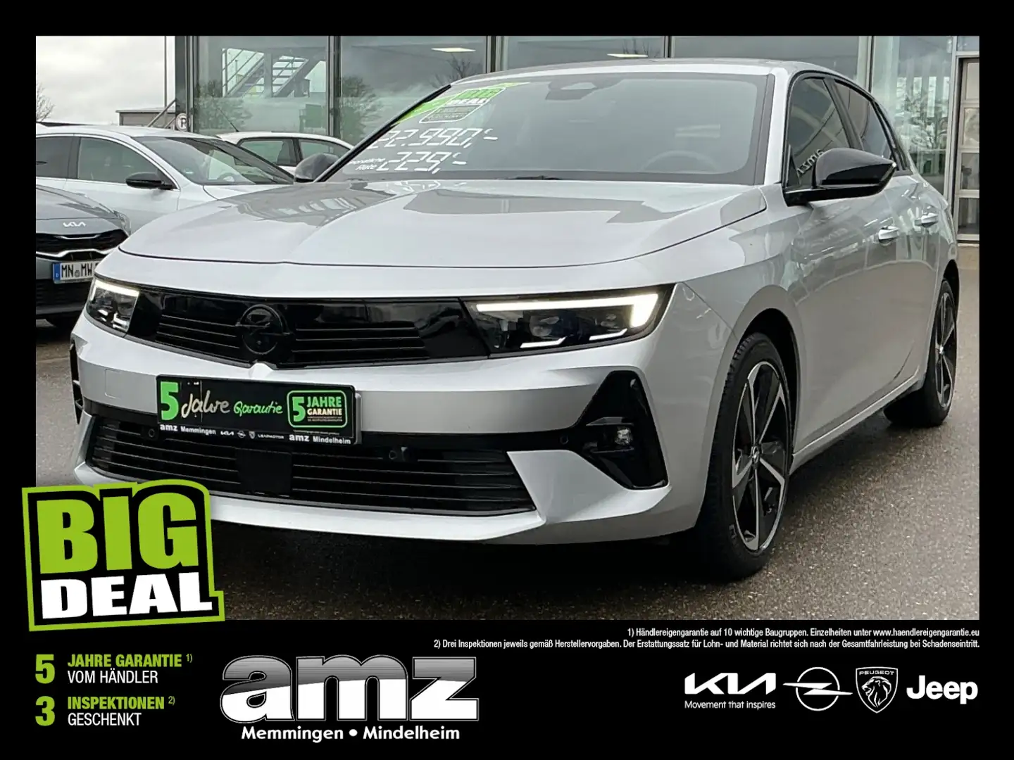 Opel Astra 1.2 Turbo GS Scheibebeheizbar*Matrix-LED* Grau - 1