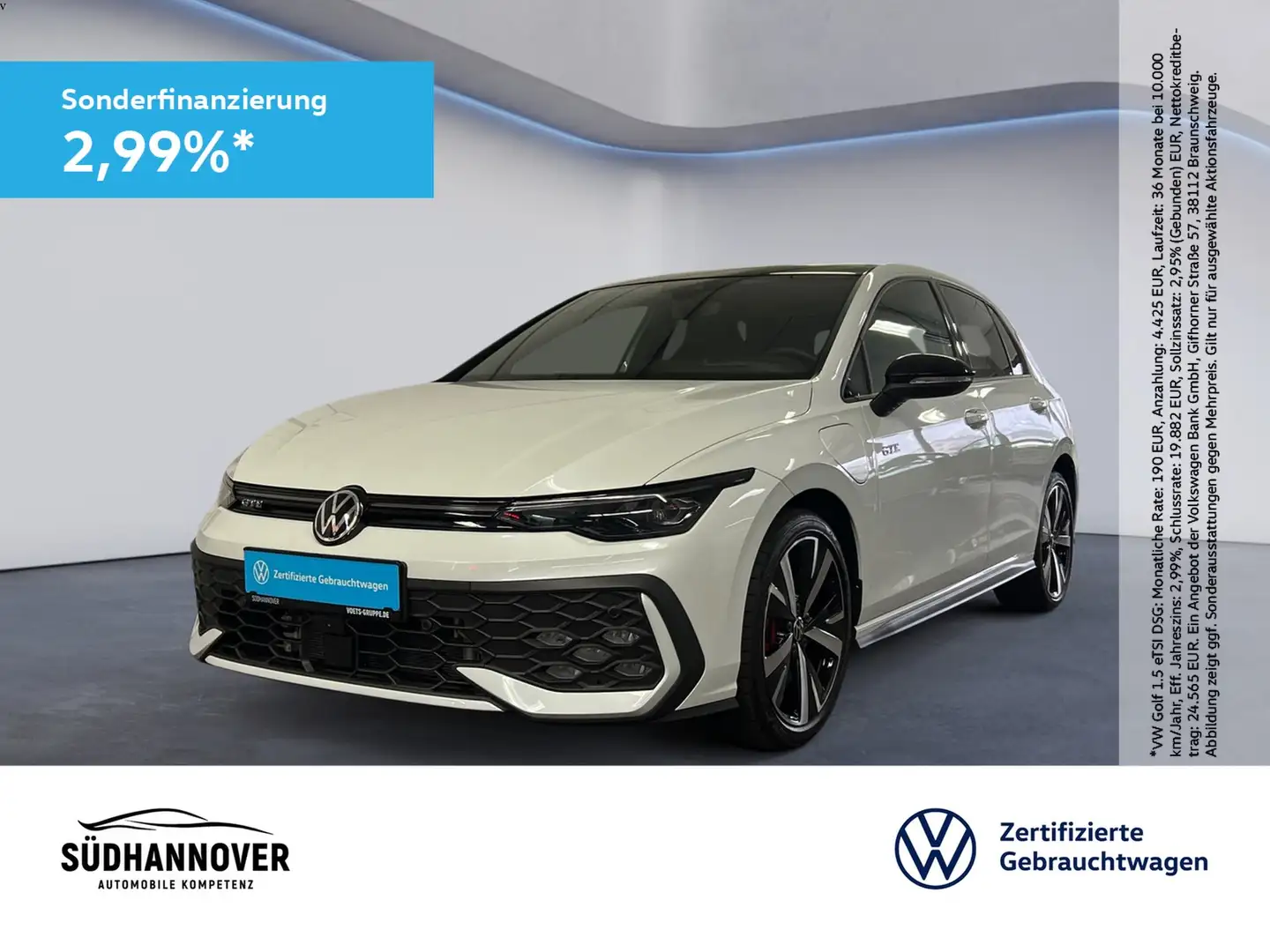 Volkswagen Golf VIII GTE 1.5 TSI DSG eHybrid AHK+PANO+SHZ Weiß - 1