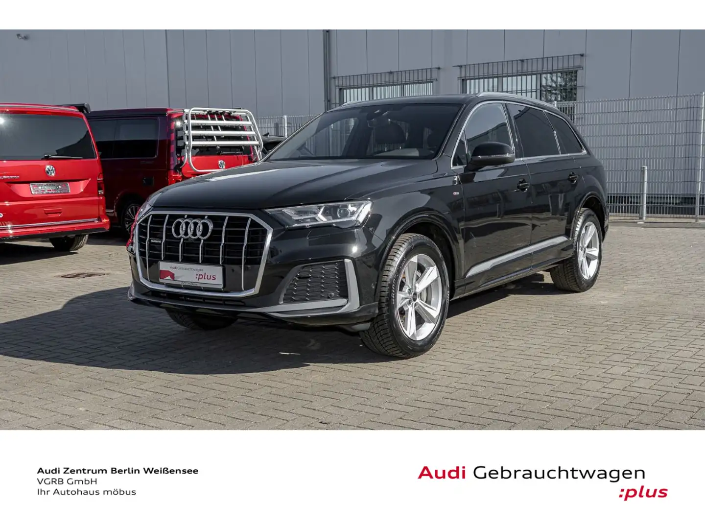 Audi Q7 50 TDI TIPT*QUA*S-LINE*LED*RFK*7-SITZ*DAB*GRA Schwarz - 2