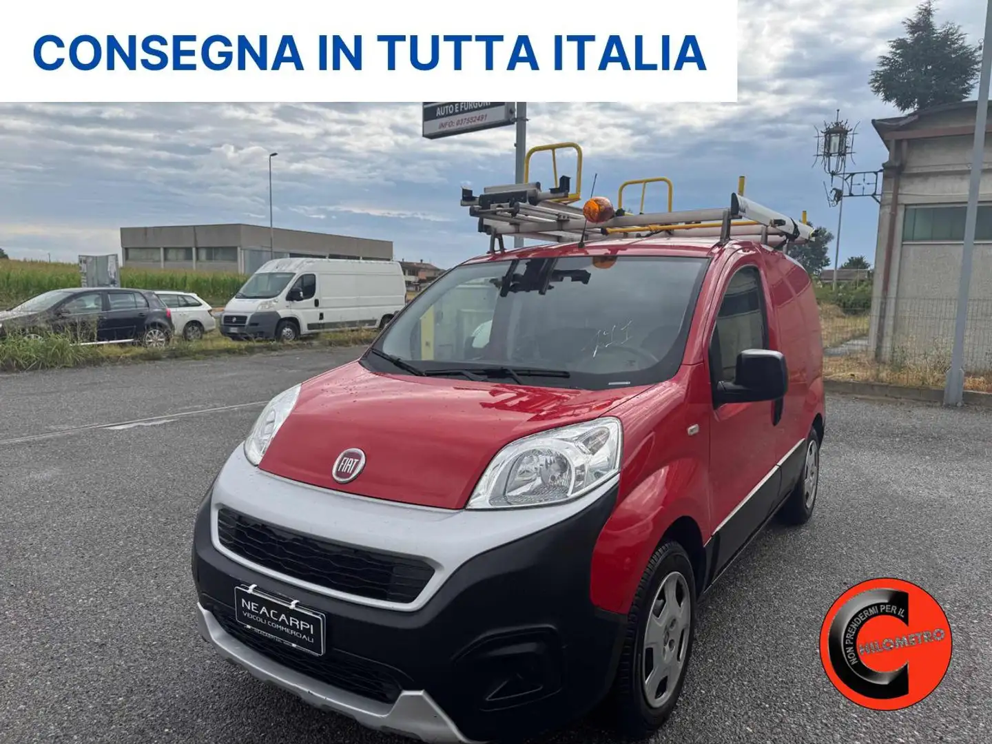 Fiat Fiorino 1.3 MJT 95CV-OFFICINA MOBILE EX TELECOM-E6B- Roşu - 1