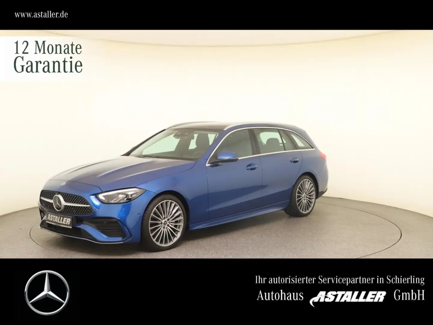 Mercedes-Benz C 300 T 4M AMG Line 2x LED+Distro+Pano+AHK+Stdhz Blau - 1