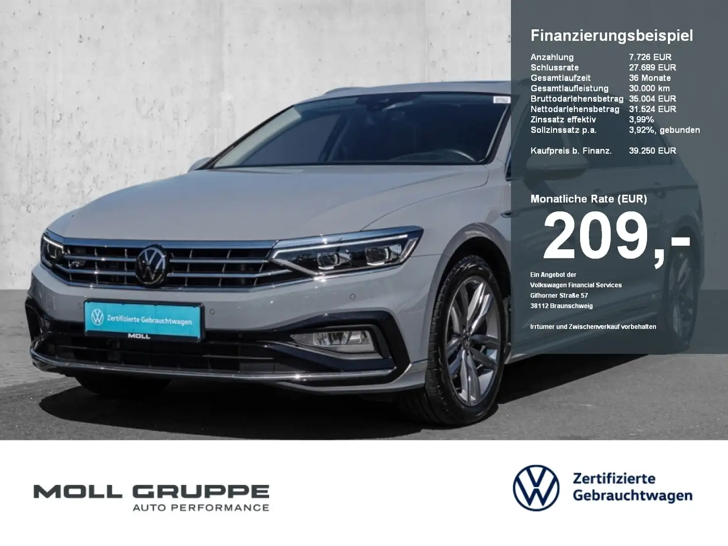 Volkswagen Passat Variant 2.0 TDI 4Motion DSG Elegance LED Grey - 1