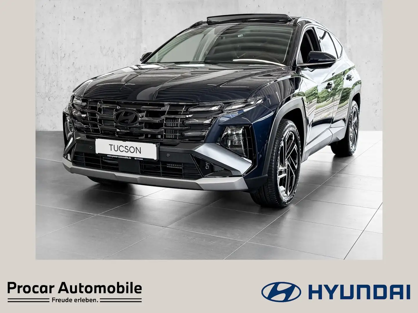 Hyundai TUCSON 1.6 T-GDI AUT 4WD PRIME +PANODACH+ECS Blauw - 1