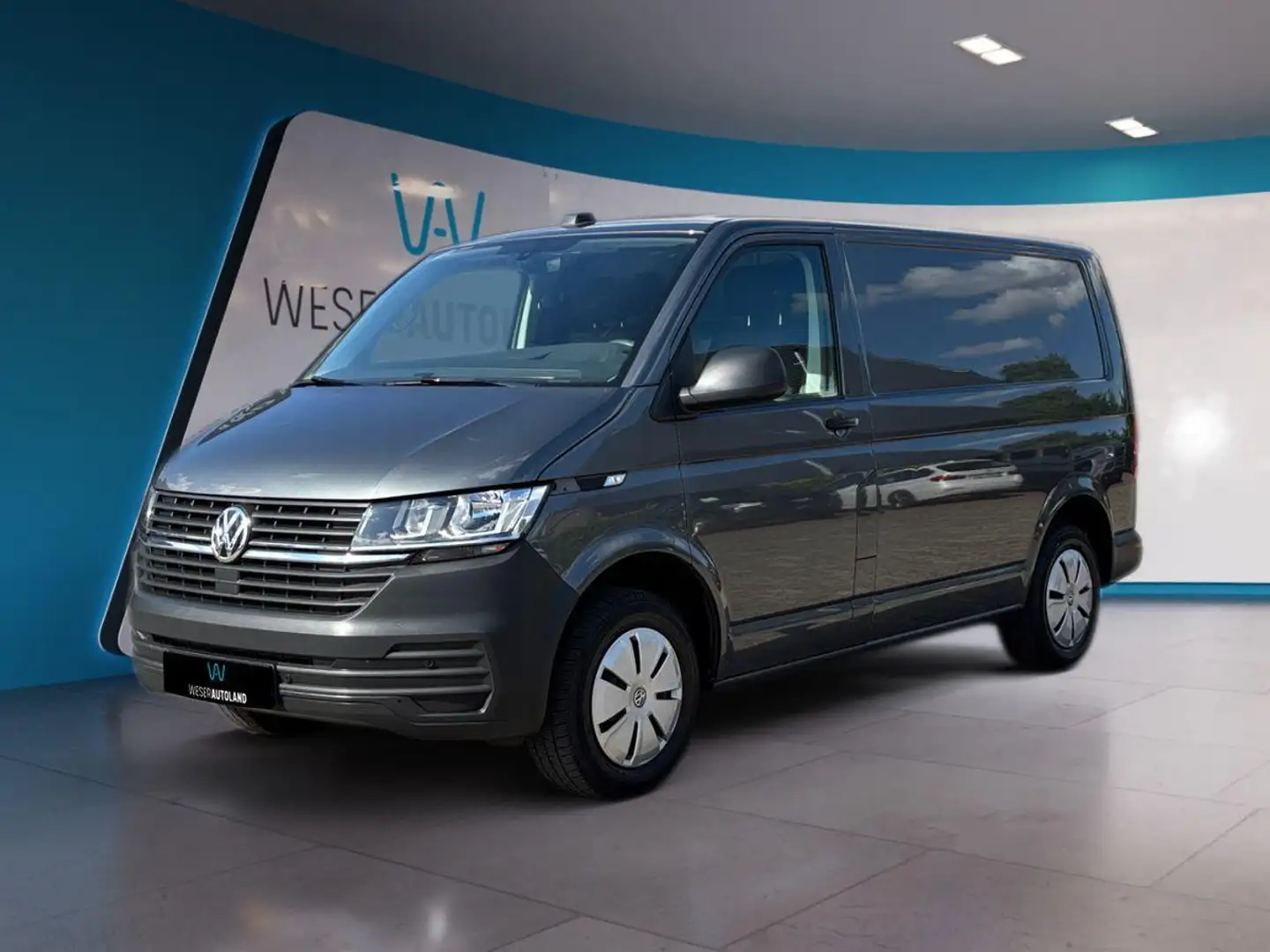 Volkswagen T6.1 Transporter 2.0 TDI DSG PDC KLIMA NAVI AHK Gris - 1
